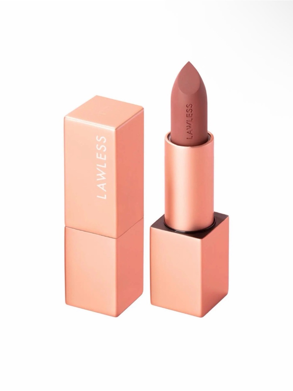 LAWLESS Forget the Filler Satin Cream Lipstick PINK SPICE